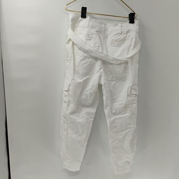 Polo Ralph Lauren Pants womens white cargo pants high waist belted pockets - Picture 7 of 15